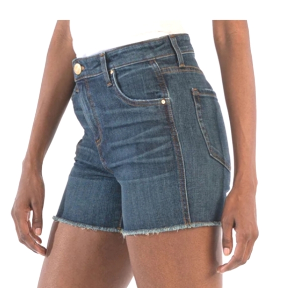 🏷️KUT FROM THE KLOTH Gidget High Rise Frey Short Plus Size 20W - Picture 3 of 13